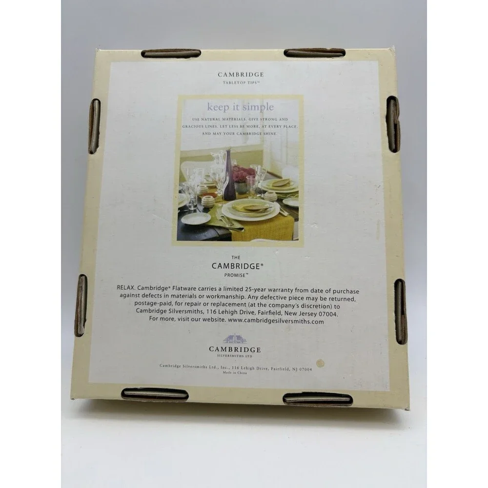 Cambridge Silversmiths 6-Piece Cheese Tool Set Stainless Steel New in Box